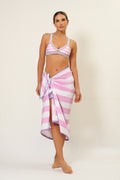 SARONG ROSAS STRIPES